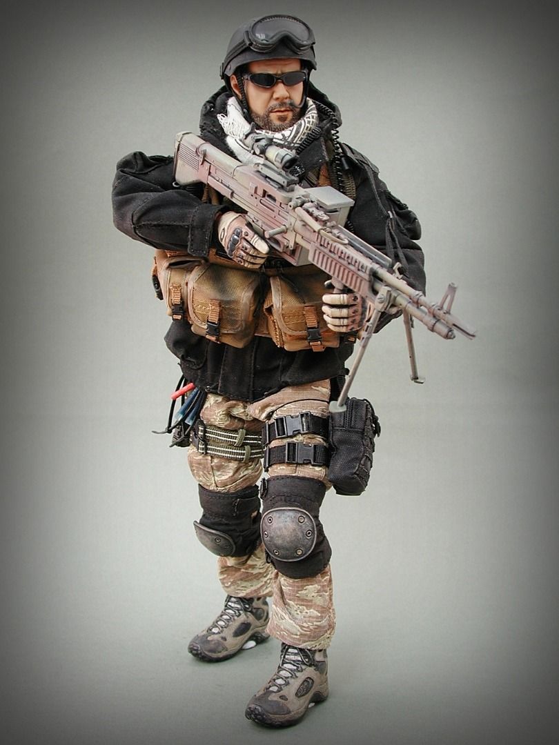 2025年最新入荷 Hot Gunner MOD1 MK43 Operation Desert Forces NSW U.S. Toys ミリタリー