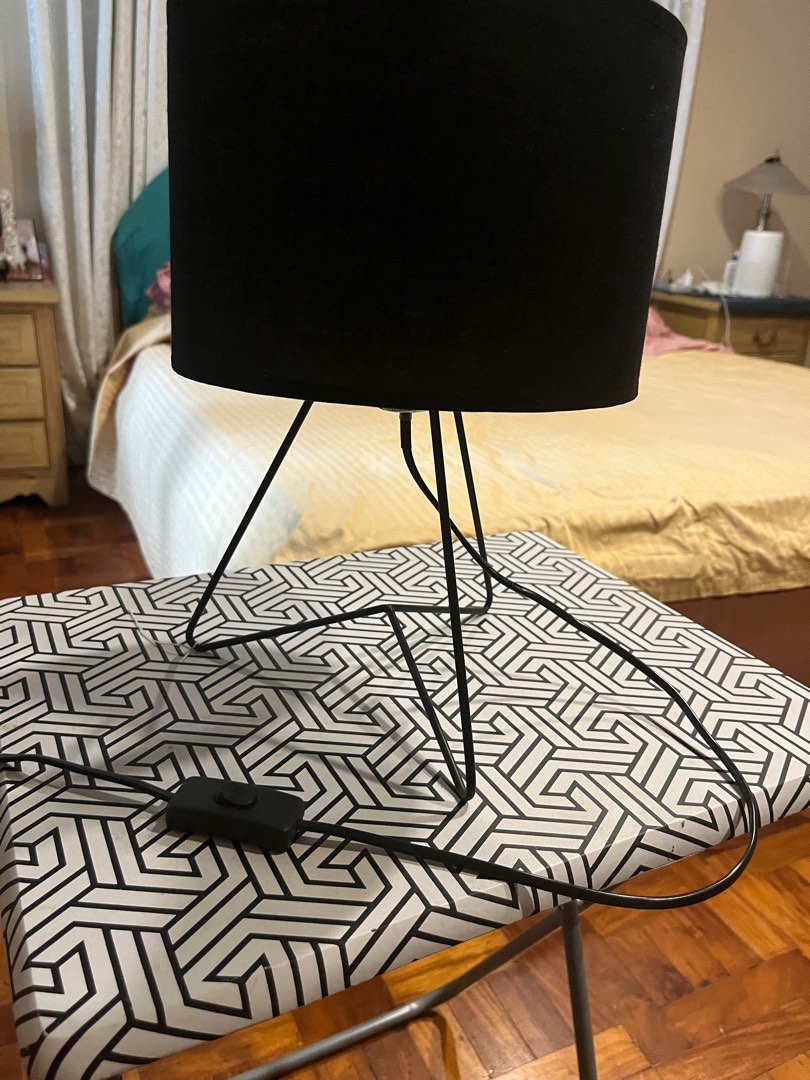 Ikea black lamp, Furniture & Home Living, Lighting & Fans, Lighting on Carousell