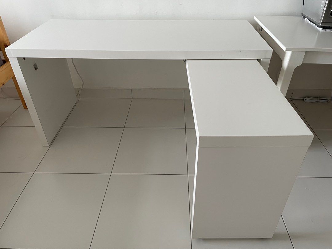 IKEA MALM Desks with pullout panel, Furniture & Home Living, Furniture