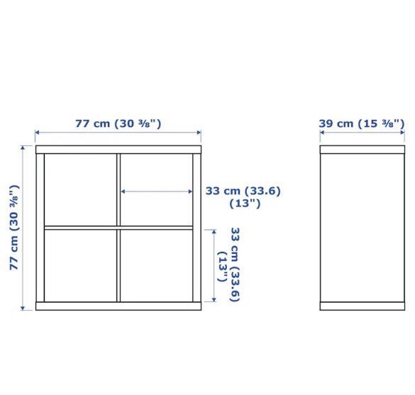 IKEA square bookshelves, Furniture & Home Living, Furniture, Shelves