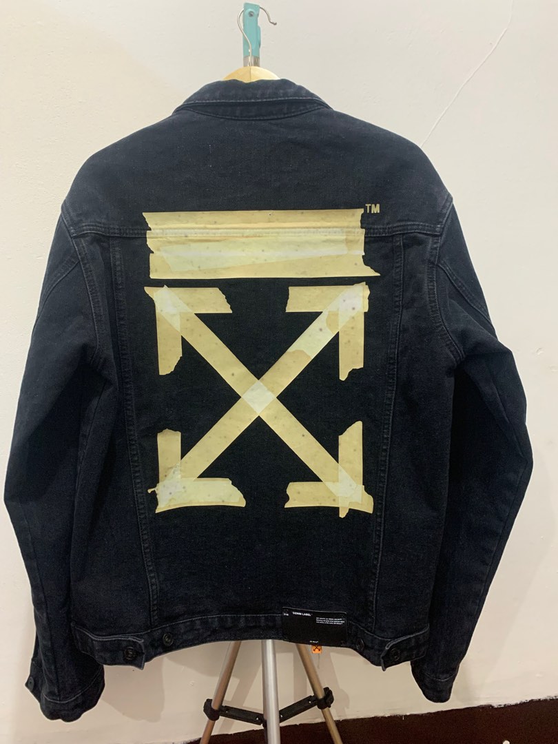 Jaket Denim Off white