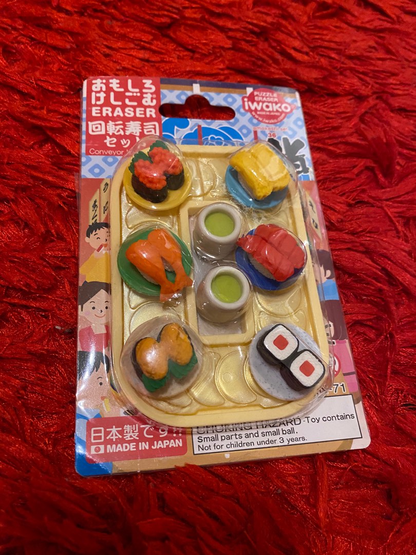 Japanese Food Eraser, Hobbies & Toys, Stationery & Craft, Stationery