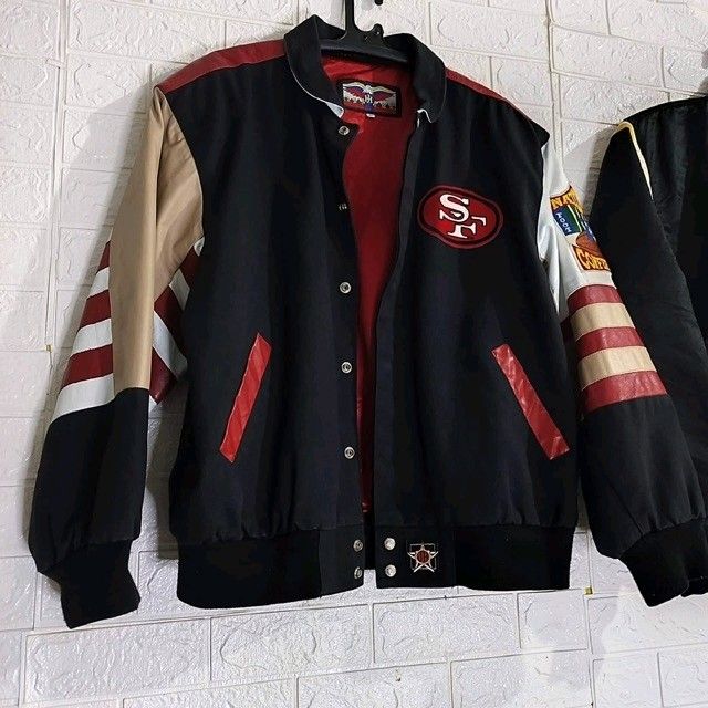 SAN FRANCISCO 49ERS LEATHER JACKET – Jeff Hamilton Shop