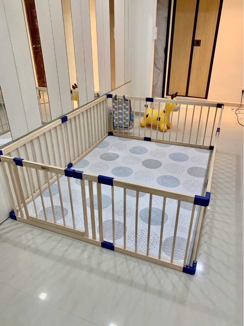 Jolly baby ( wooden playpen), Babies & Kids, Infant Playtime on Carousell