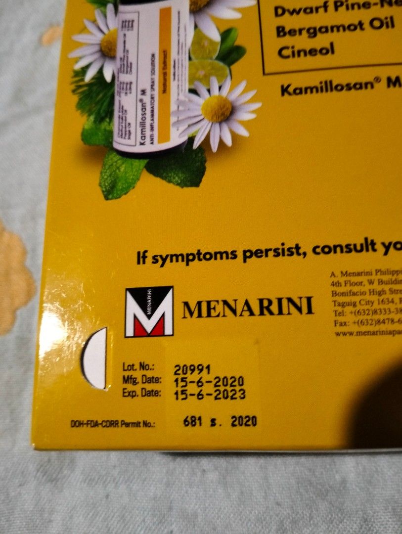 Kamillosan M spray, Health & Nutrition, Face Masks & Face Shields on ...