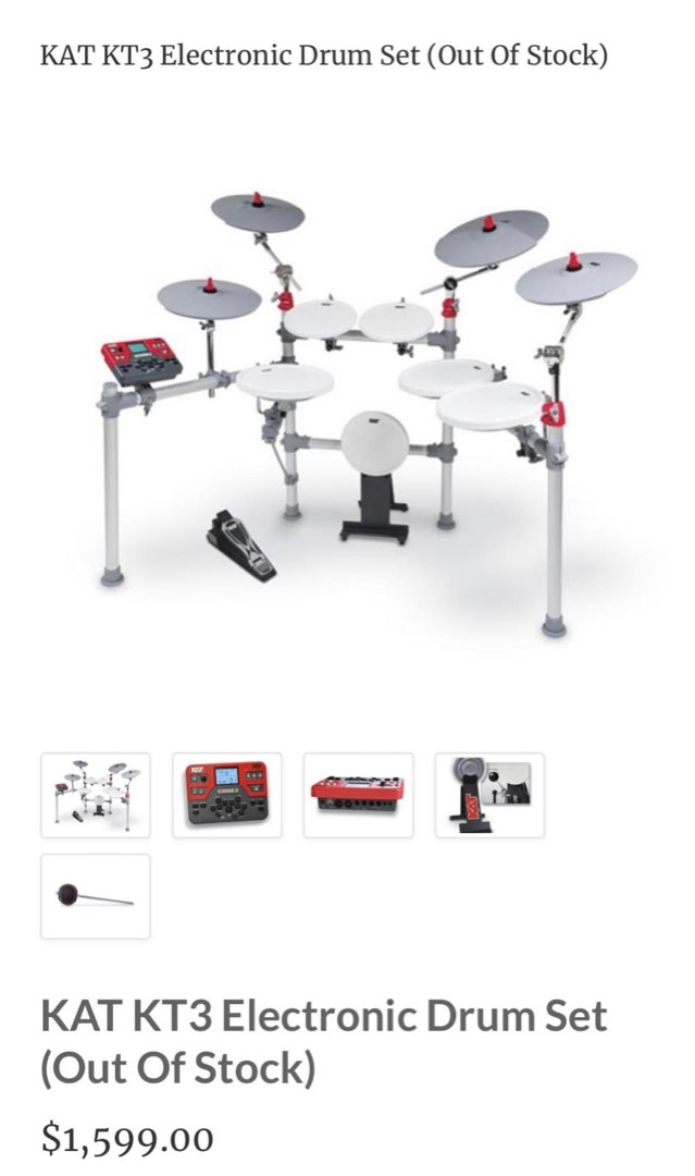 Kat kt3 electronic drum kit hotsell