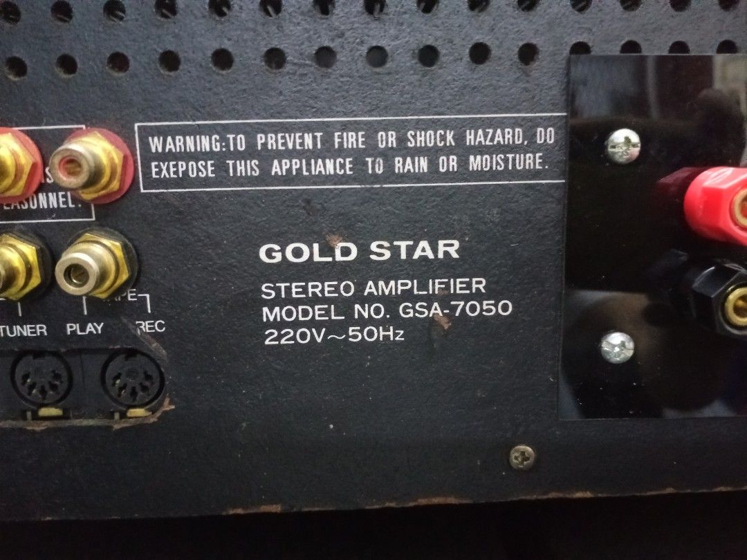 Ku goldstar Vu stereo amp vintage, Audio, Soundbars, Speakers