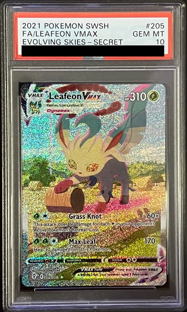 Leafeon VMax Evolving Skies PSA 10 - Alternate Art