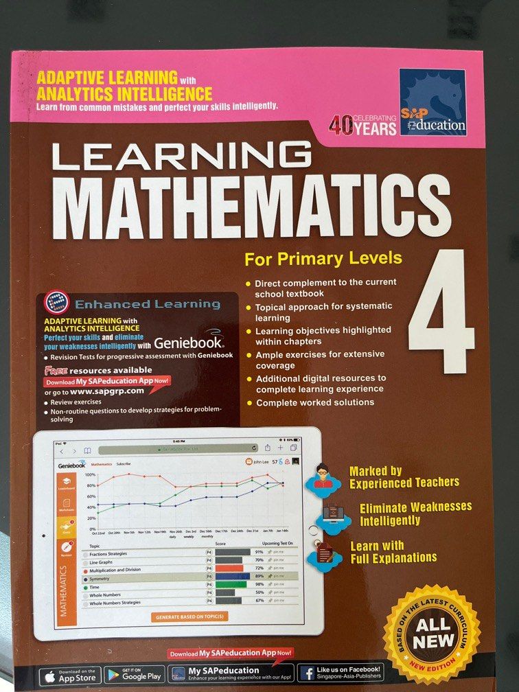Learning Mathmatics Books Learning Mathematics P4, Hobbies & Toys, Books & Magazines, Assessment ...