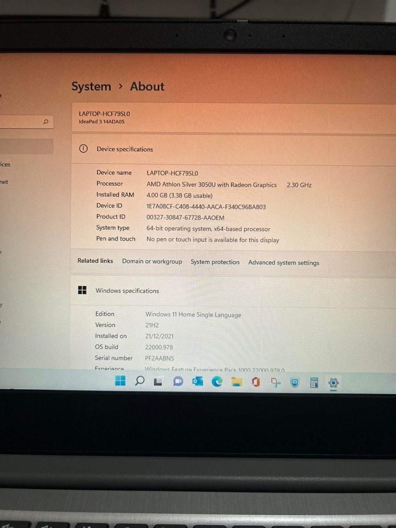 Lenovo Ideapad 3 14ADA05, Computers & Tech, Laptops & Notebooks on ...