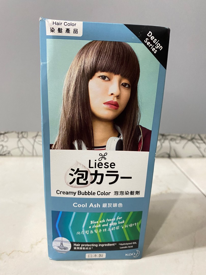 Liese Creamy Bubble Colour Hair Dye COOL ASH, Beauty & Personal Care