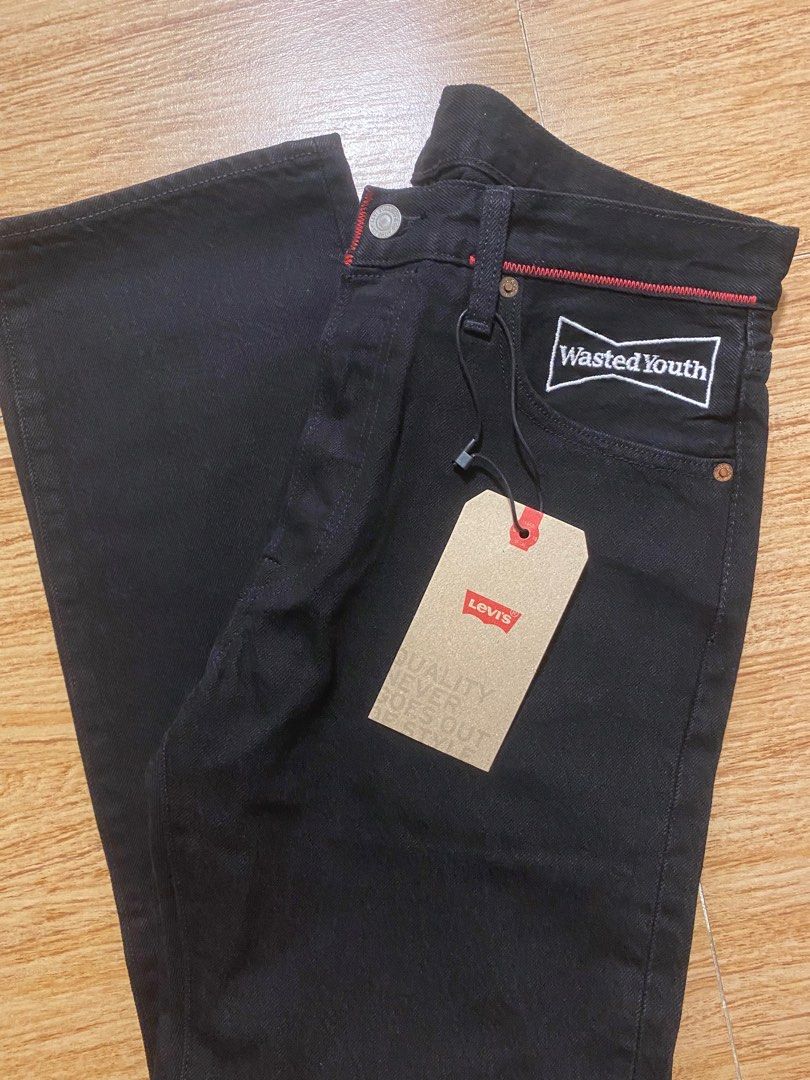 LEVIS X WASTED YOUTH 501 DENIM BLACK | www.fleettracktz.com