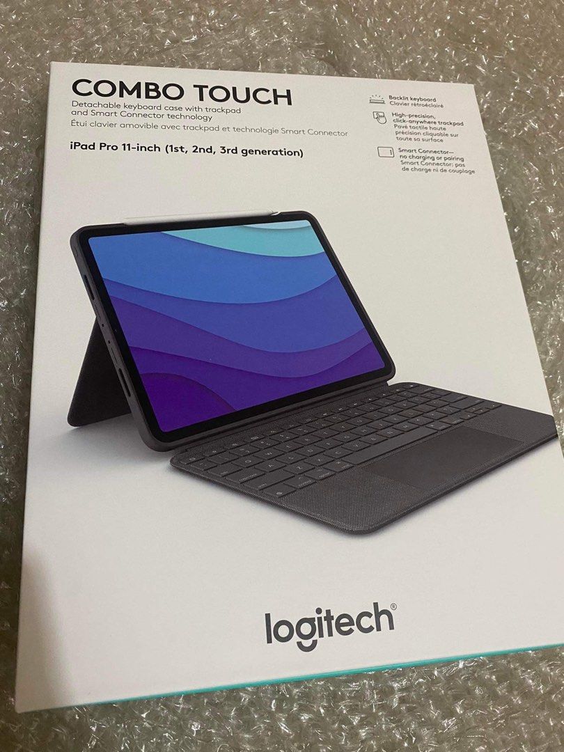 Logitech Combo Touch for iPad Pro (Category: Computer Keyboard) located in Quezon City. Submitted by danmarkarqueza (Listing ID 1195168500, Image 3). Description: Logitech Combo Touch For iPad Pro 11-inch Original Brand new 1 Year Limited Hardware warranty Check my Carousell Rating for peace of mind.