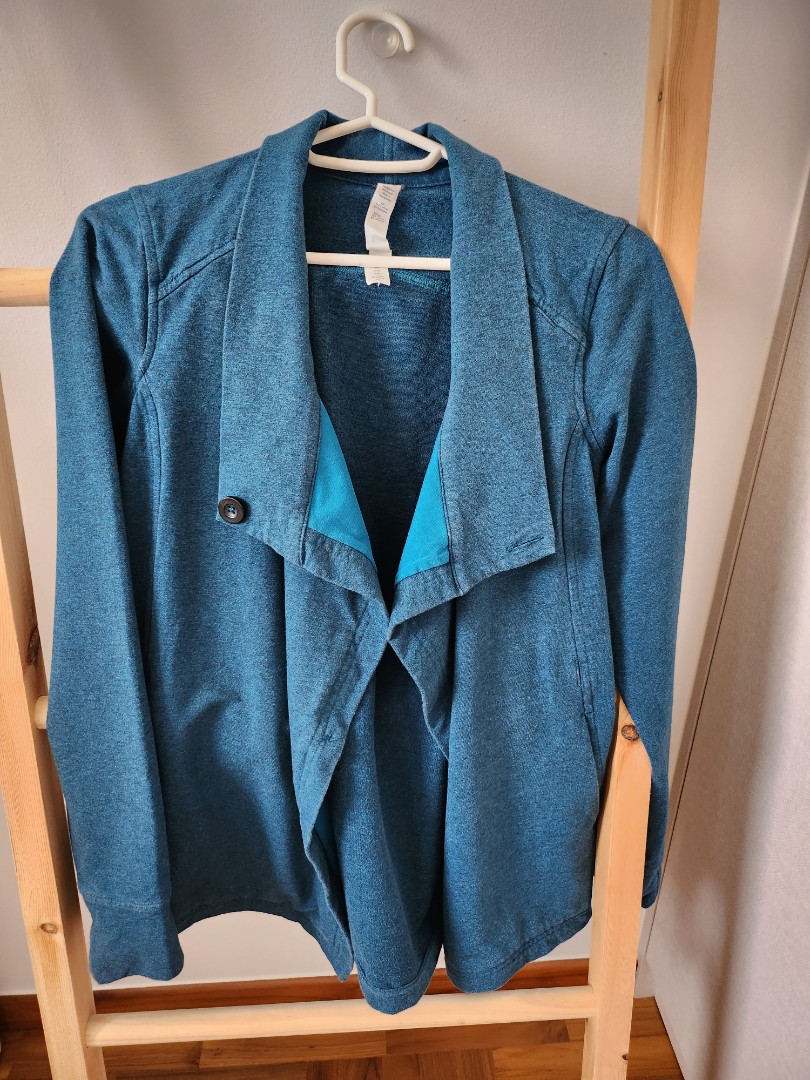lululemon athletica, Jackets & Coats, Lululemon Nulu Cropped Define  Jacket Size Light Blue