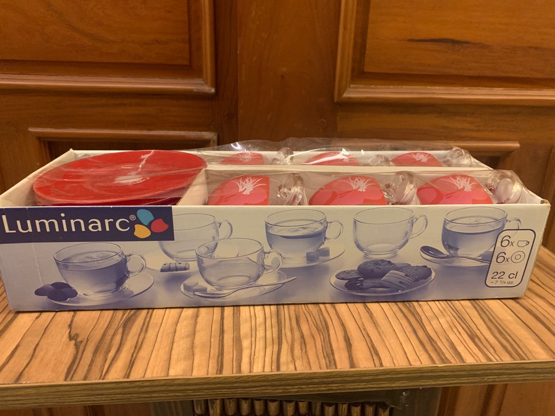 Luminarc Tea Set, Furniture & Home Living, Kitchenware & Tableware