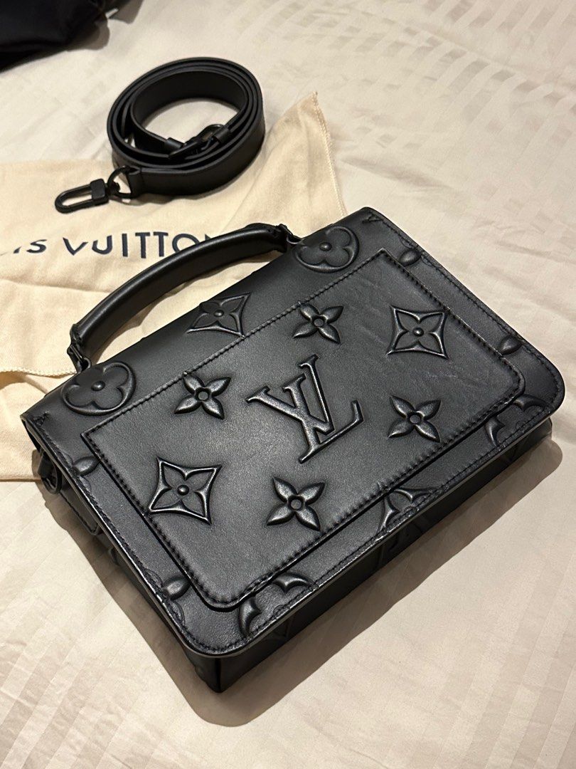 Louis Vuitton Ambassadeur PM Bag Monogram Leather In Black