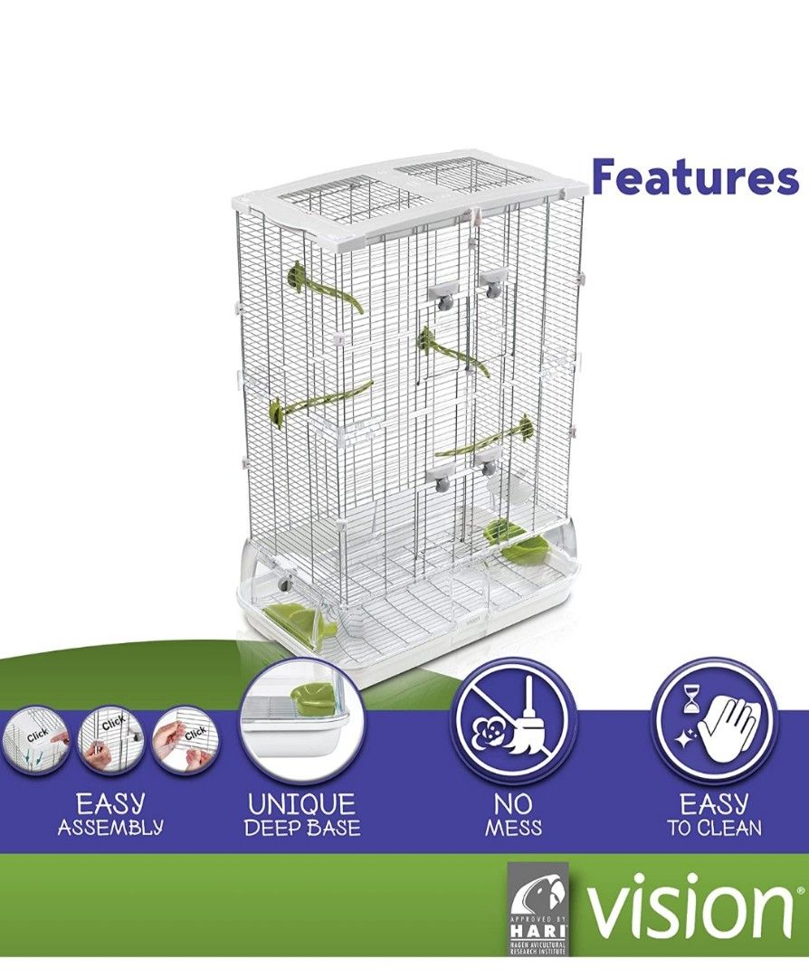 M02 Vision Bird cage, Pet Supplies, Homes & Other Pet Accessories on