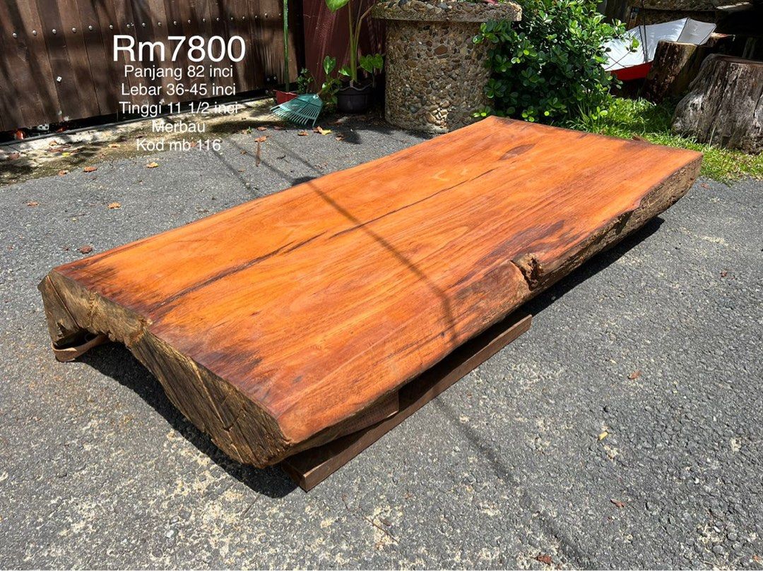Meja Jepun Kayu Merbau, Furniture & Home Living, Outdoor Furniture on