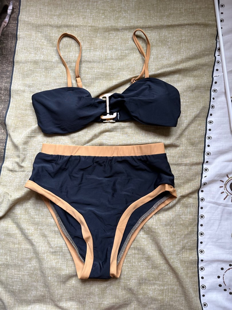 Neon Island x Zalora Black Bikini Swimsuit, Women's Fashion, Swimwear