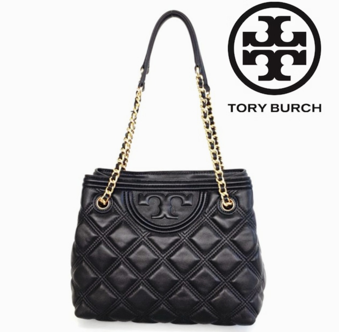 New Tory Burch Original Classic Black Collection Fleming Soft Small Tote  Bag Shoulder Sling Bag For Women Come With Complete Set Suitable for Gift,  Luxury, Bags & Wallets on Carousell