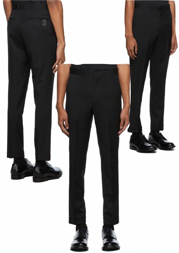 N.Hoolywood Wool Slim Tapered Trousers, 男裝, 褲＆半截裙, 長褲