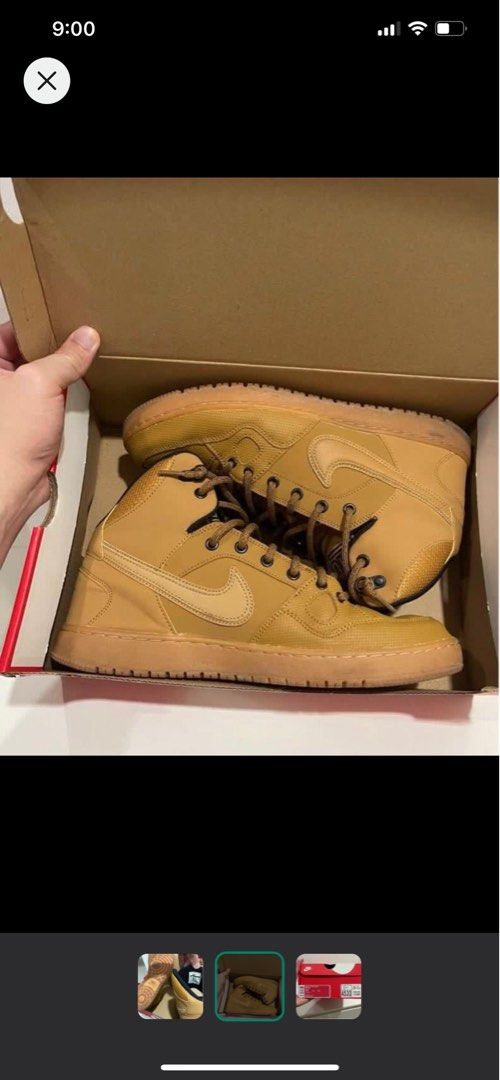 US10.5 11 Nike Dunk AF1 Air Force One Son of Force Wheat