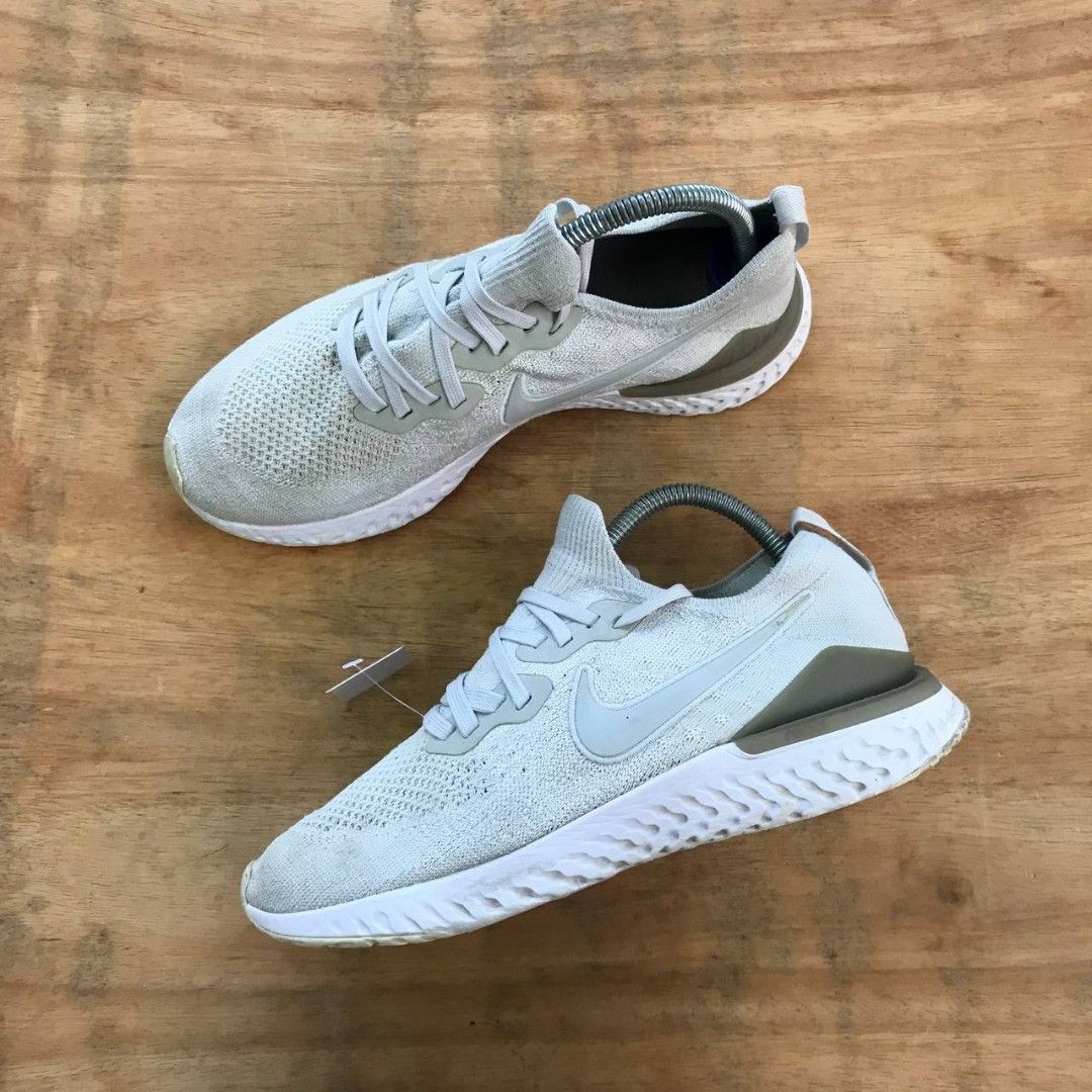 Nike Epic React Flyknit 2 Pure Platinum 8UK Men s Fashion