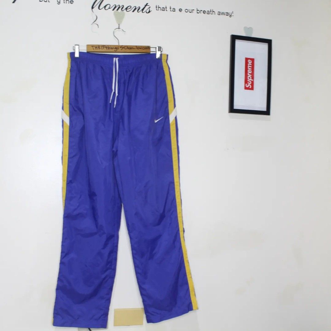 Vintage NBA Lakers Warm Up Track Pants, Men's Fashion, Activewear