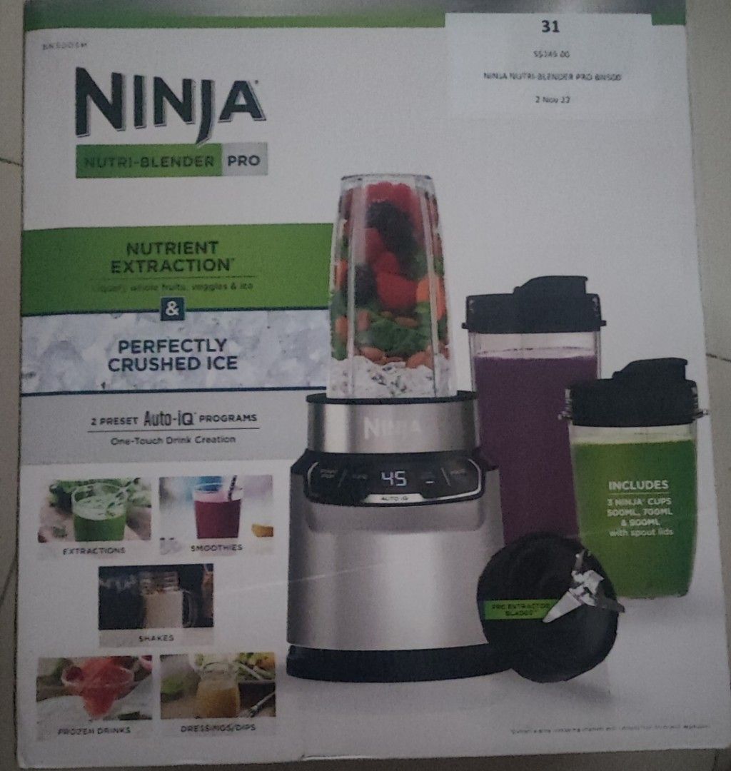 NINJA NUTRIBlENDER PRO BN500, TV & Home Appliances, Kitchen Appliances