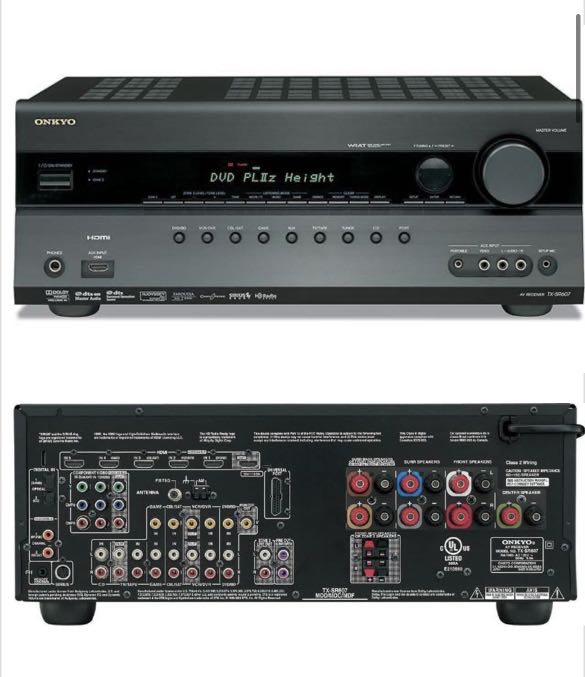 Onkyo TXSR607 AV receiver, Audio, Soundbars, Speakers & Amplifiers on