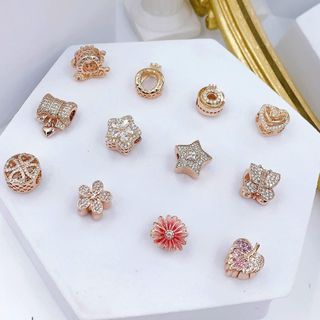 Pandora rosegold steady charms in rosegold price each