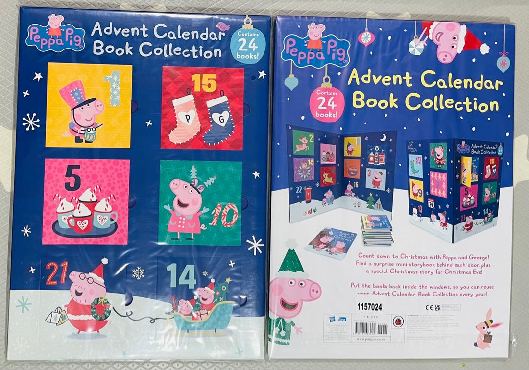 Peppa Pig Advent Calendar Book Collection 聖誕倒數禮物, 興趣及遊戲, 書本 & 文具, 小朋友書