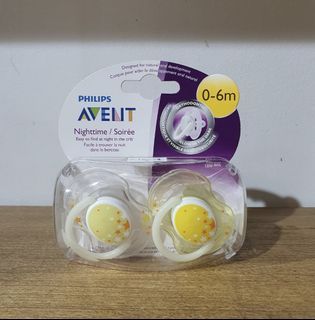 10 packs of 2 Philips Avent Nighttime Pacifier (0-6m)