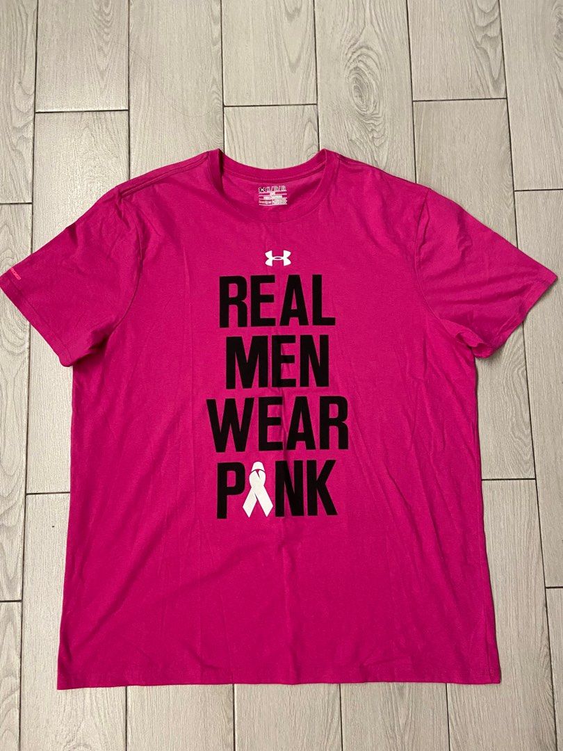 Under armour real deals men wear pink
