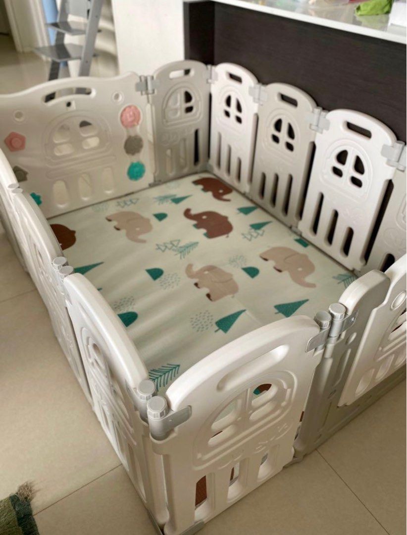 Play22 Foldable Baby Playpen, Babies & Kids, Baby Nursery & Kids