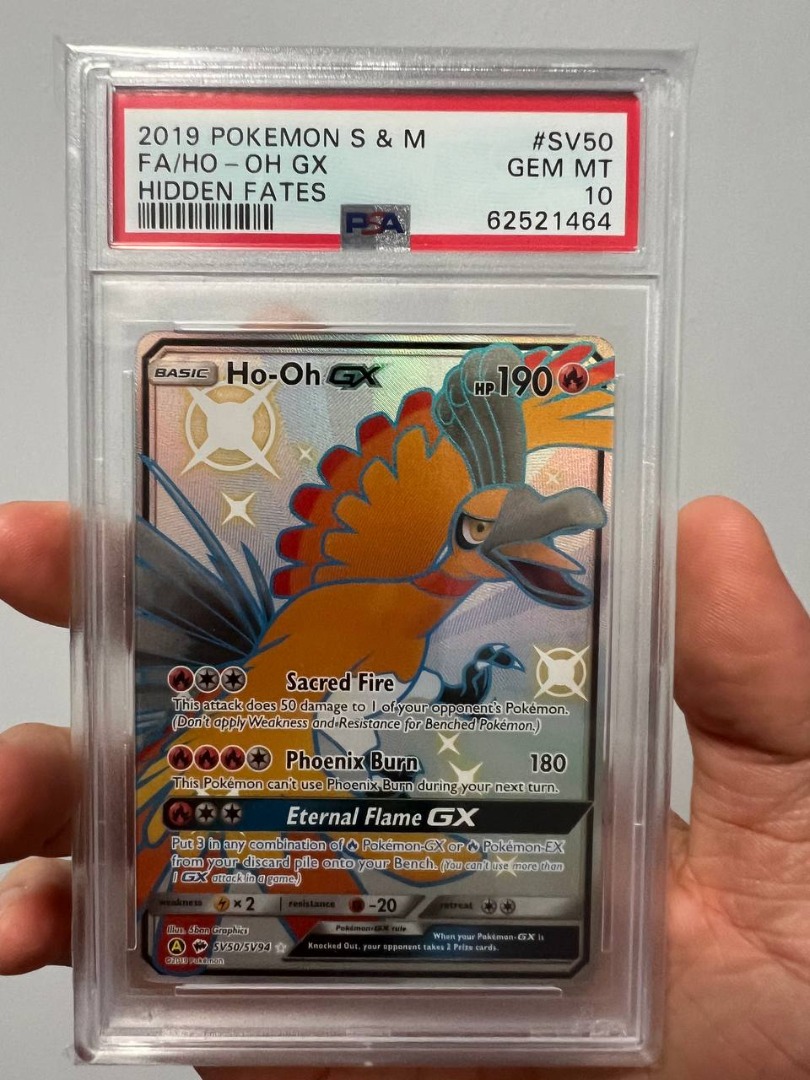 SHINY Ho-oh Gx Sv50/Sv94 (Hidden Fates) Pokemon, Hobbies & Toys, Toys &  Games on Carousell