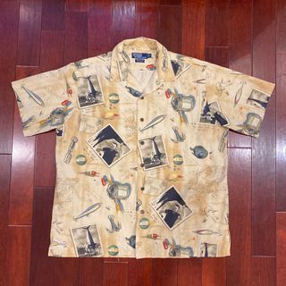 POLO RALPH LAUREN FISHING CAMP SHIRT VINTAGE / 明信片 / 短袖襯衫