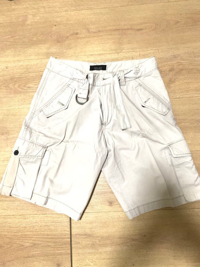 PRELOVED ZARA LIGHT GREY CARGO SHORTS (Category: Shorts) located in Manila. Submitted by _bizzd_ (Listing ID 1195116872, Image 2). Description: OrIginal Zara Preloved Like new condition, no flaw Selling only for 249 Pls see photo for measurements Retails RFS : Outgrown size Item will come be delivered from San Juan City Price + SF SF c/o buyer.