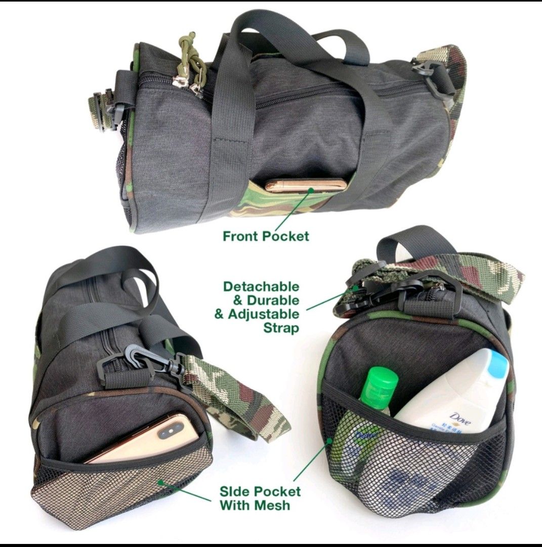 Punkstar Mini Gym Bag Nylon Workout Duffle, Women's Fashion, Bags