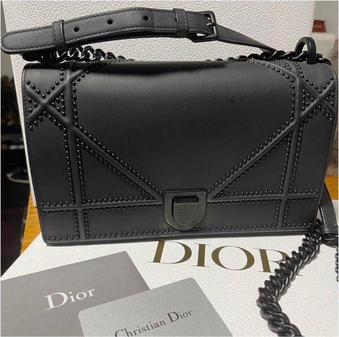 Dior diorama bag best sale black