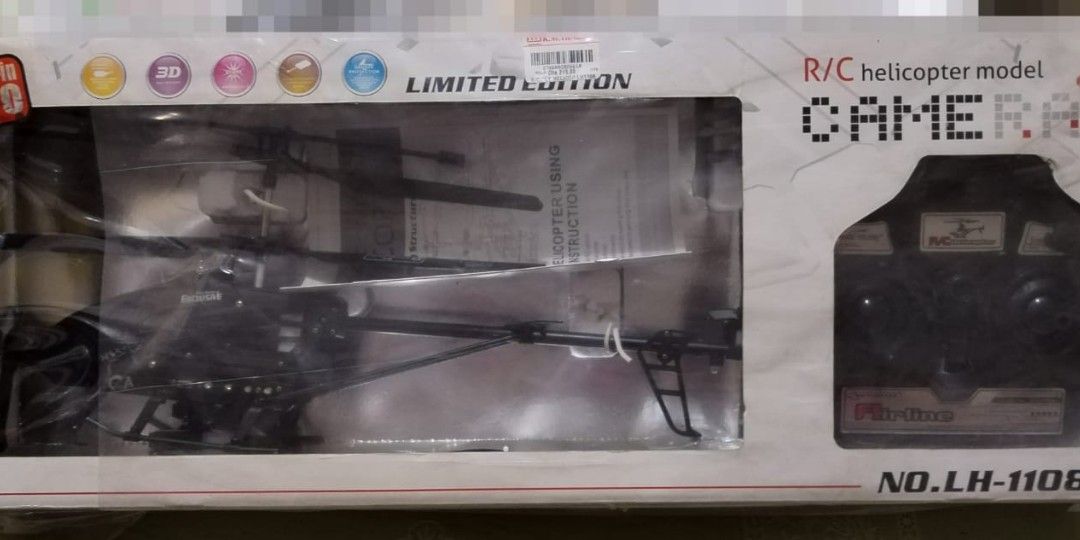 RC Helicopter with camera (Category: Remote Control Toys) located in Makati City. Submitted by franco31 (Listing ID 1195081242, Image 2). Description: Brandnew but without Lipo battery With camera, SD card and USB card reader. Imported from abroad, airline requests to dispose the lipo battery..