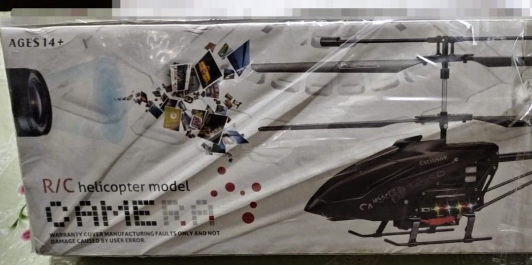 RC Helicopter with camera (Category: Remote Control Toys) located in Makati City. Submitted by franco31 (Listing ID 1195081242, Image 3). Description: Brandnew but without Lipo battery With camera, SD card and USB card reader. Imported from abroad, airline requests to dispose the lipo battery..