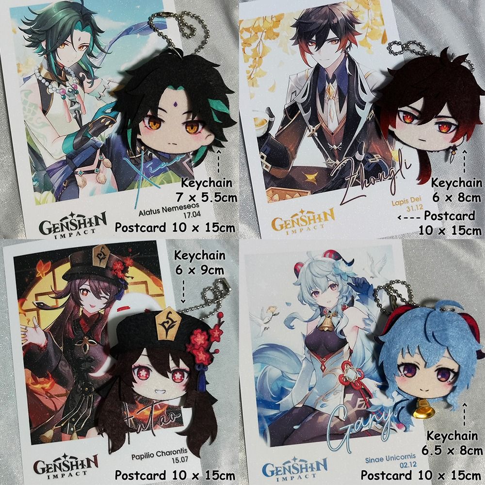 [READYSTOCKS] Genshin Impact Keychain Handmade Genshin Keychain Genshin ...