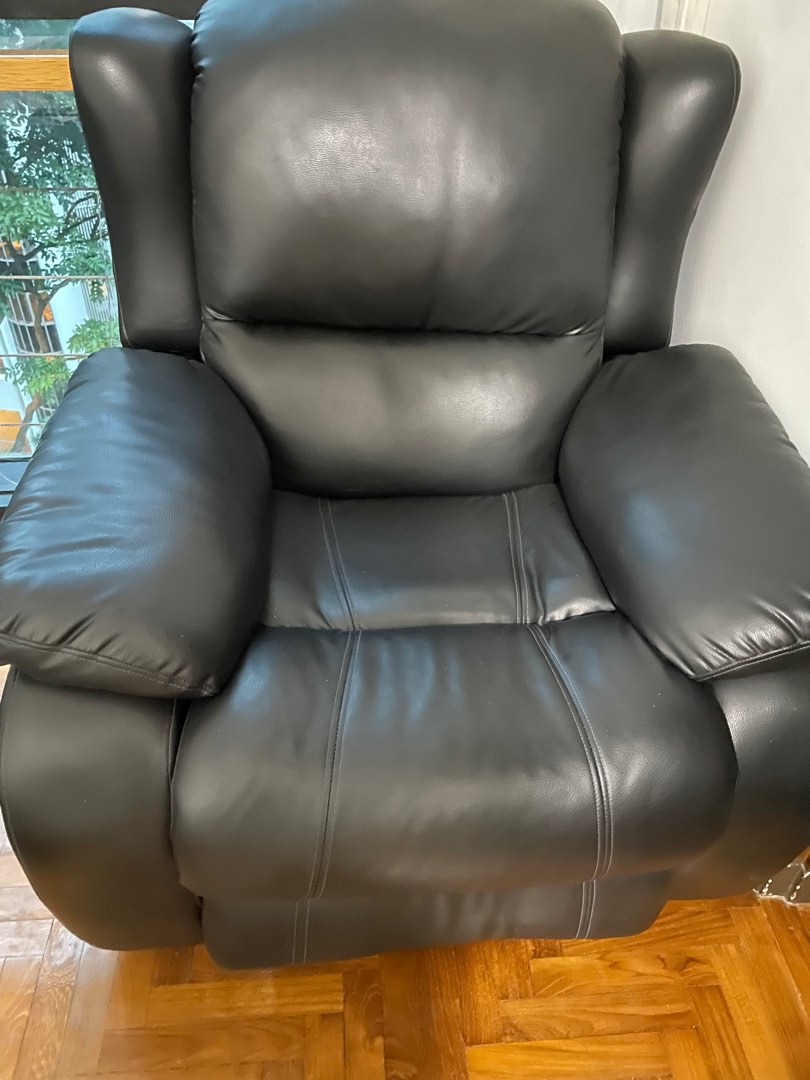 recliner brown leather