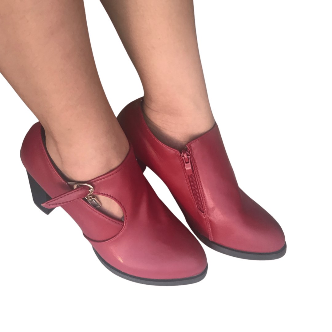high boots red