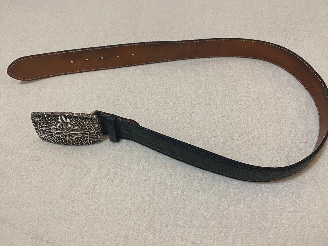 Reptile's House Leather Belt Made in Italy, Men's Fashion, Watches