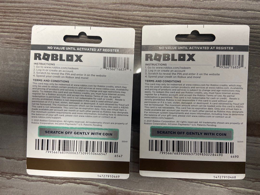 Roblox Cards, Video Gaming, Gaming Accessories, Game Gift Cards ...