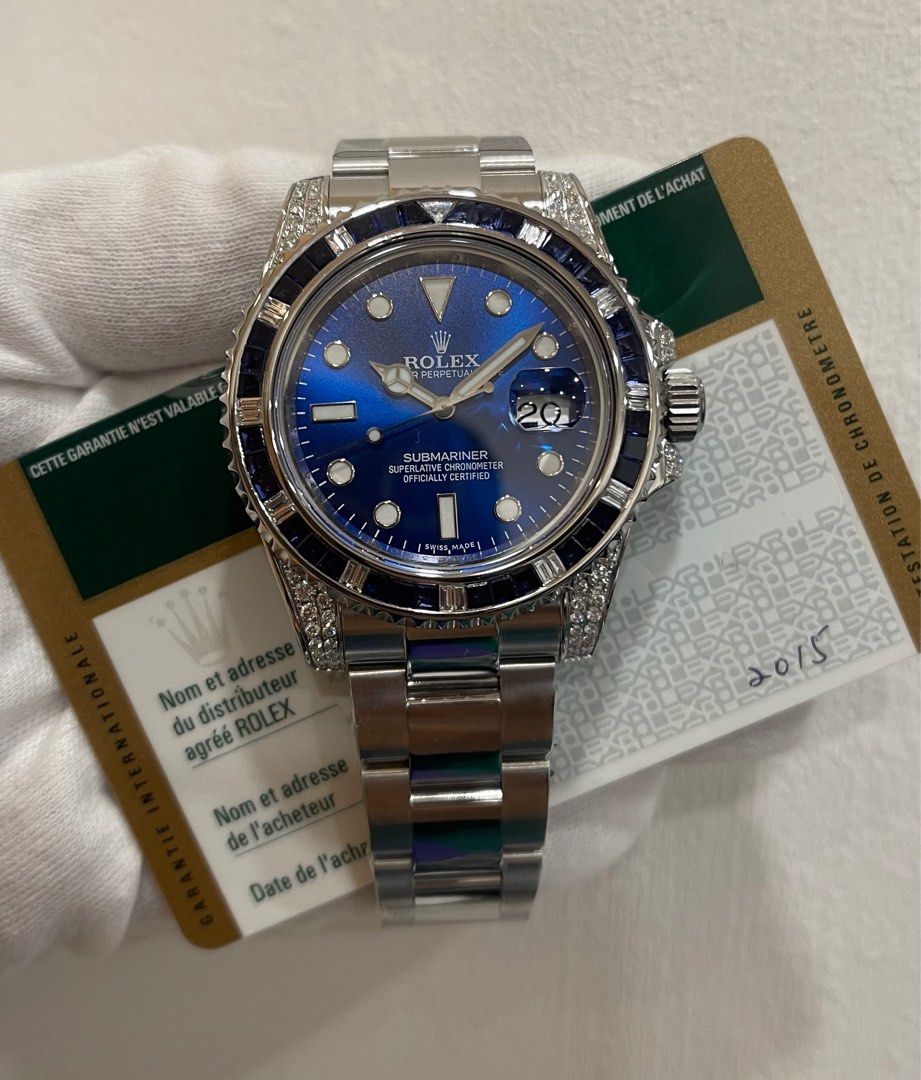 Rolex Submariner 116610LN custom Diamond Luxury Watches on Carousell