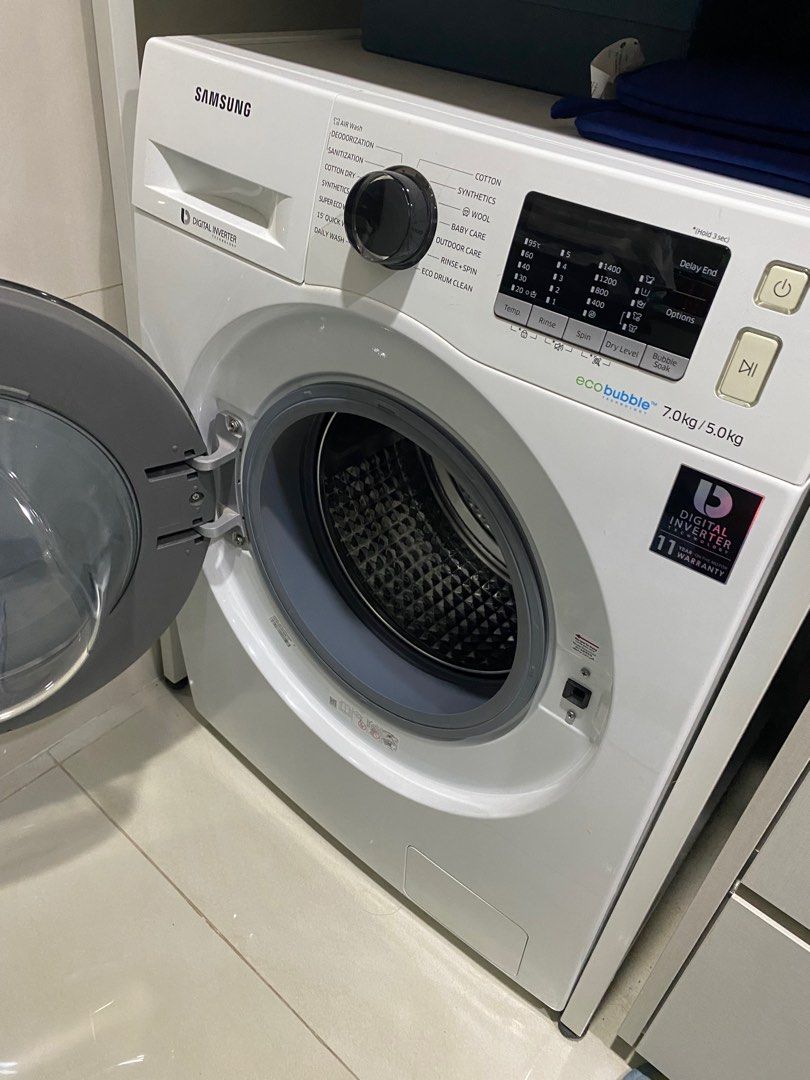 Samsung Washer Dryer Combo 7/5kg, TV & Home Appliances, Washing