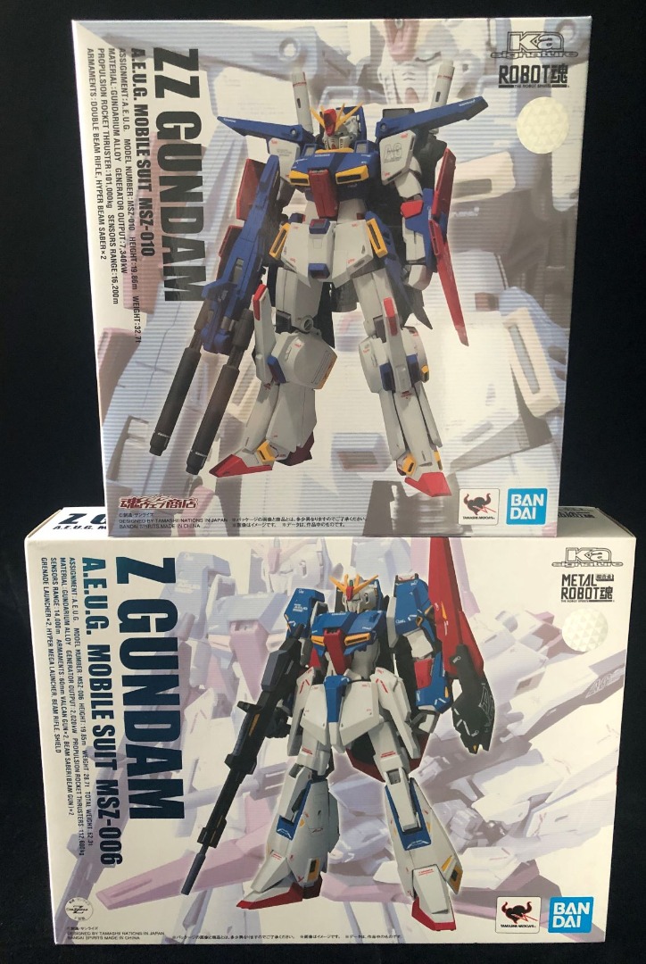 [SET OR SEPARATE] Robot Spirits Ka Signature - Zeta Gundam & ZZ Gundam ...